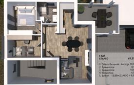 3-室的 新楼公寓 61 m² 梅杜林, 克罗地亚. 196,000€