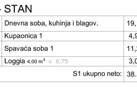 1-室的 新楼公寓 38 m² 普拉, 克罗地亚. 141,000€