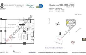 1-室的 公寓在共管公寓 87 m² 迈阿密, 美国. 759,000€